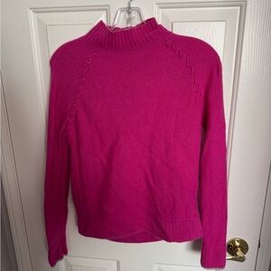 Lisa Todd Vibrant Pink Turtleneck Sweater